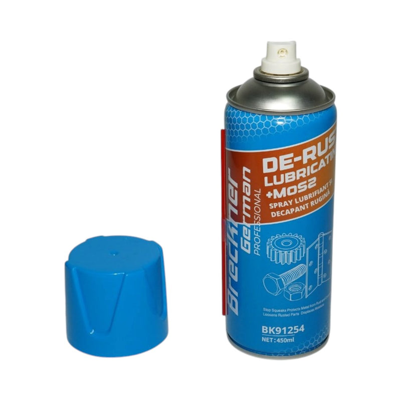 Spray decappante ruggine e lubrificante con disolfuro di molibdeno (MoS₂) 450 ml Breckner Germany