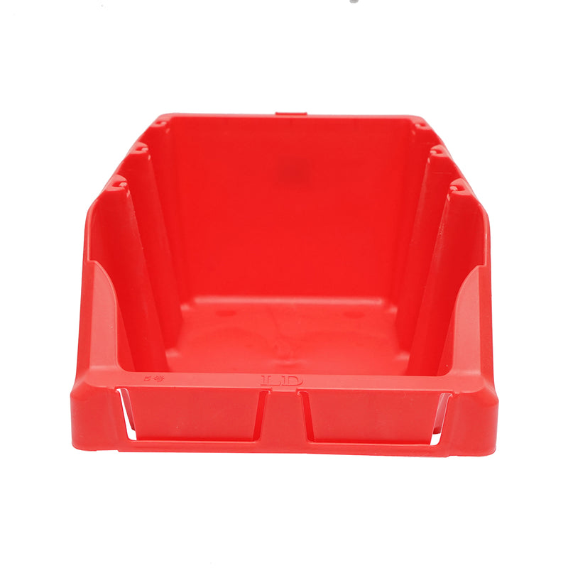 Scatola portaoggetti in plastica rossa, dimensioni 360x215x155 mm