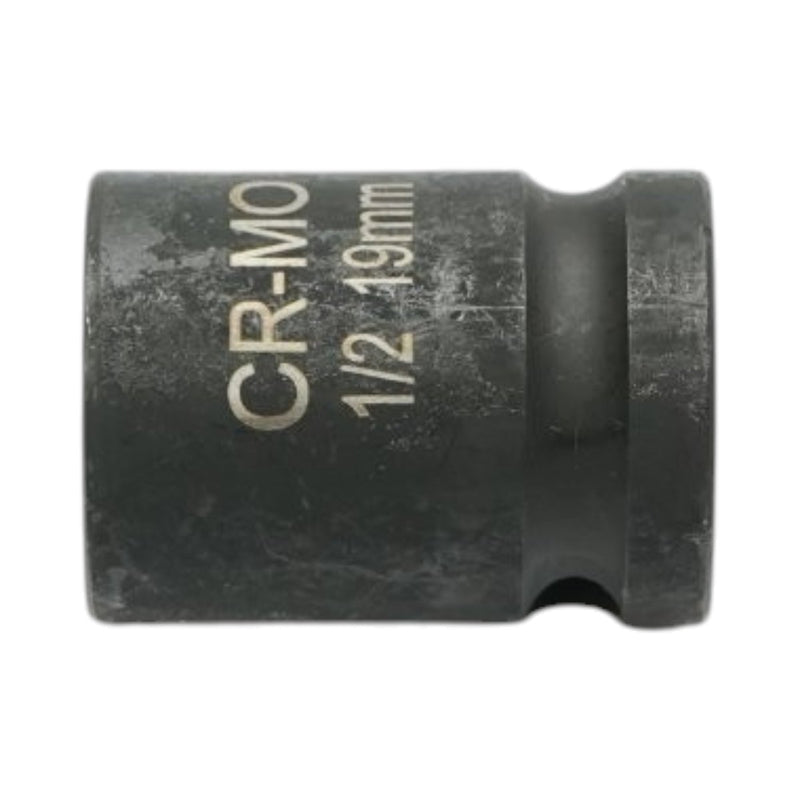 Bussola a impatto bi-esagonale da 19 mm, lunghezza 38 mm, attacco quadro da 1/2", acciaio Cr-Mo Breckner Germany