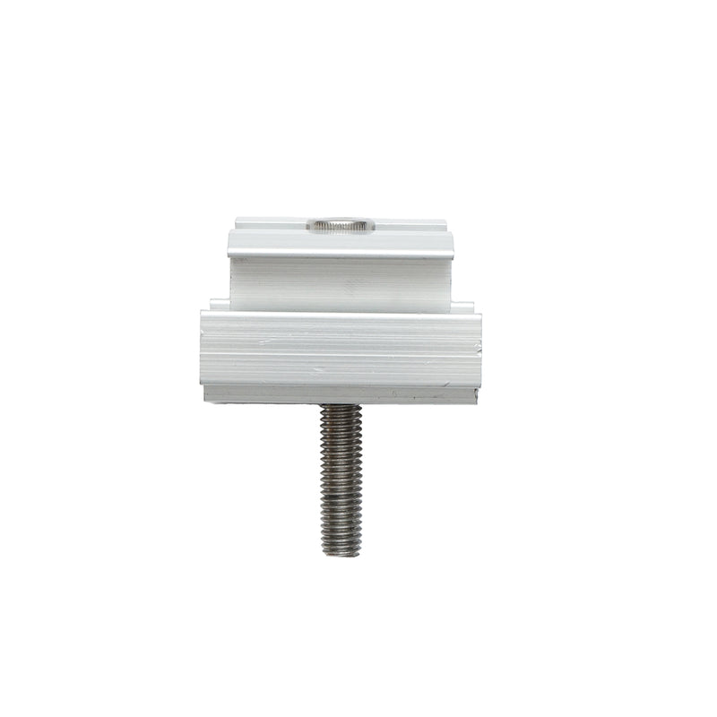 Morsetto centrale da 35 mm con bullone M8x55 mm – fissaggio per pannelli solari fotovoltaici, per sistemi LF74 e LT24