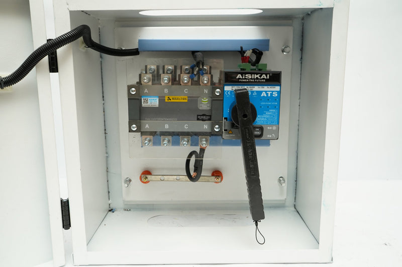 Commutatore di trasferimento automatico (ATS) 125 A, 400 V, 4 poli per generatore elettrico da 110 kVA