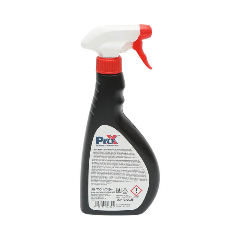 Soluzione professionale per la decontaminazione di cerchi e carrozzeria – Magic Wheel & Iron Decon Pro-X 500 ml