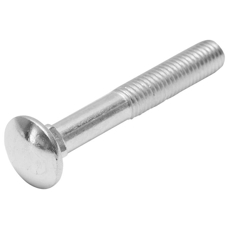 Set da 50 bulloni a testa tonda con quadro sottotesta (tipo aratro) zincati DIN 603 M10x70 mm