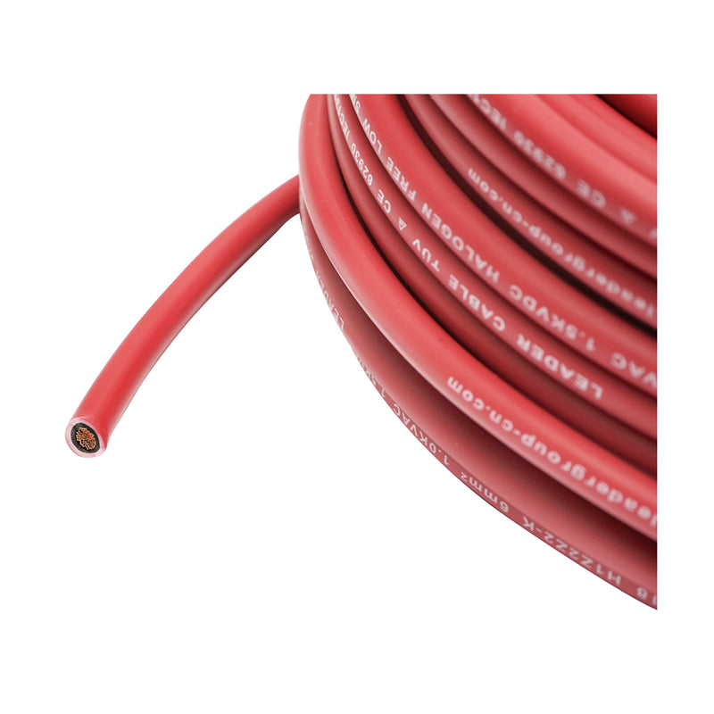 Bobina di cavo per pannelli solari, 4 mm x 20 m, rosso, 1,5 kV, H1Z2Z2-K Breckner Germany