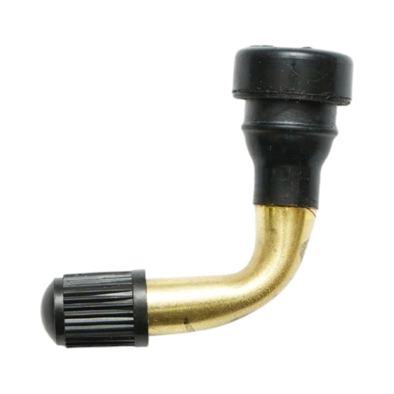 Valvola in alluminio a 90 gradi (PVR40) per cerchi tubeless di moto, scooter e monopattini elettrici.