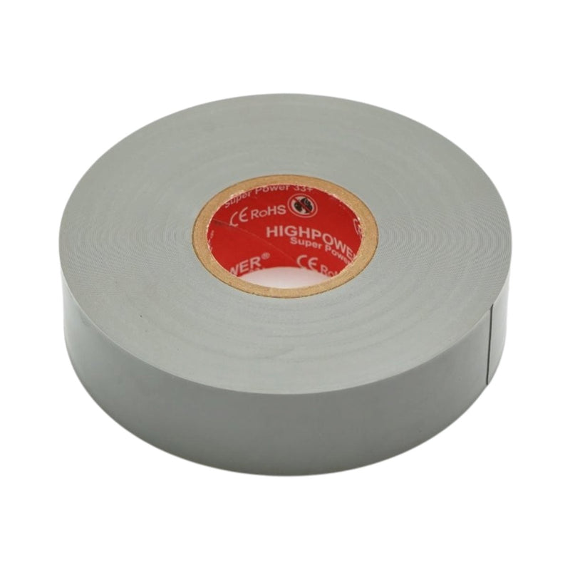 Nastro isolante in PVC grigio Premium Super Power 33+ HighPower 19 mm x 20 m