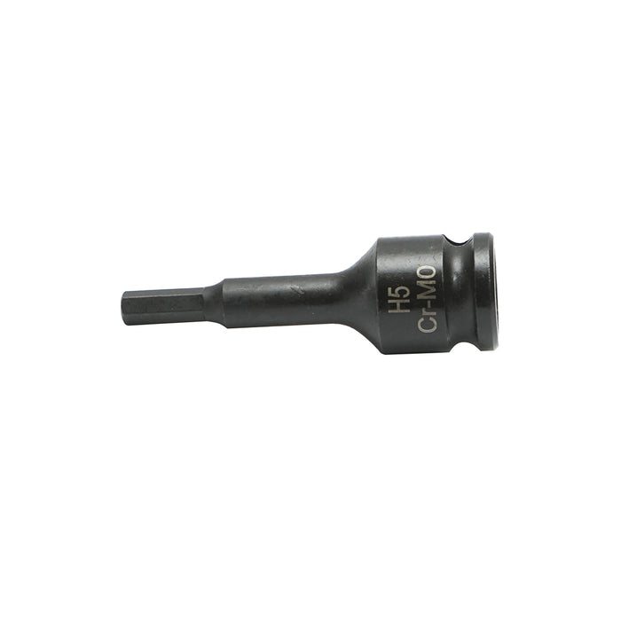 Chiave a bussola a impatto esagonale H5, 60 mm, quadrata 3/8 Cr-Mo