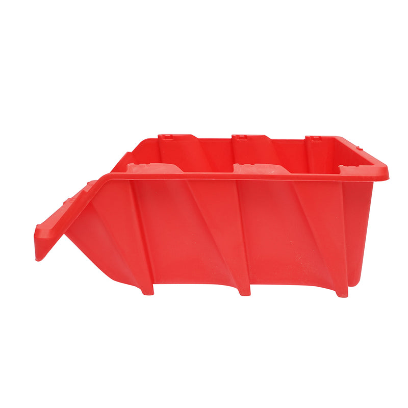 Scatola portaoggetti in plastica rossa, dimensioni 490x300x195 mm