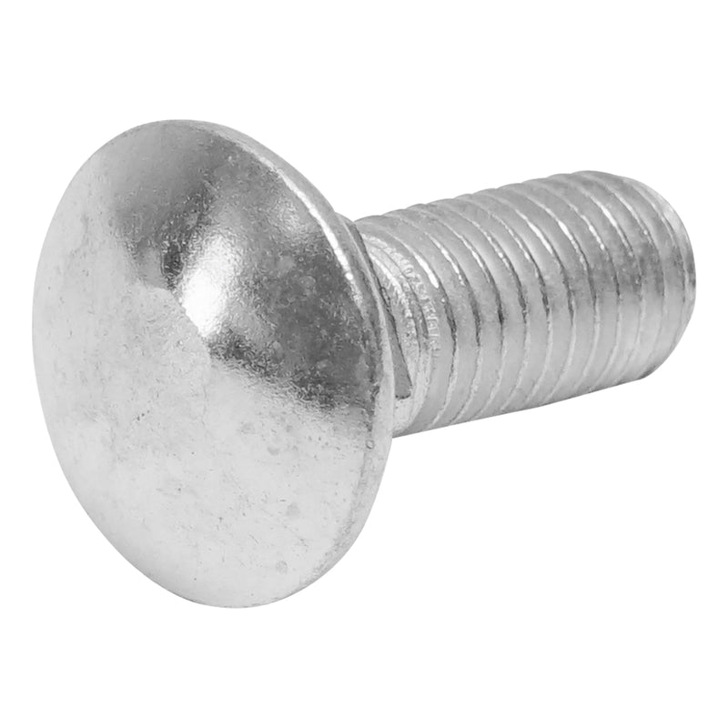 Set di 50 bulloni a testa tonda con quadro sottotesta (tipo aratro) DIN 603 M14x30 mm