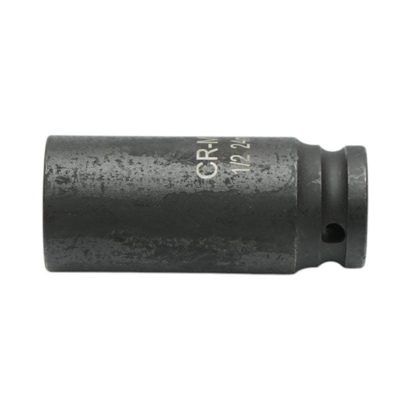 Bussola a impatto lunga 24 mm, lunghezza 78 mm, attacco quadro da 1/2", Cr-Mo Breckner Germany