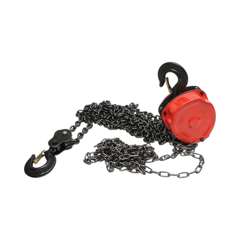 Paranco manuale con catena da 3 m, portata massima 2000 kg, gancio di sicurezza Breckner Germany