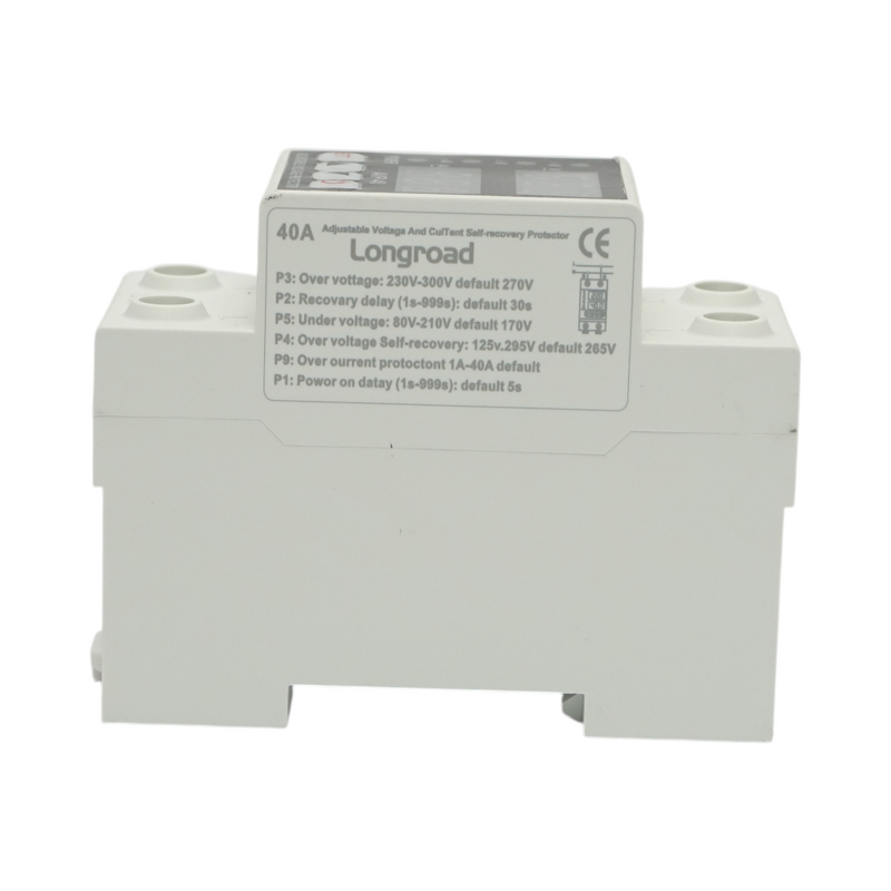 Relè digitale da 40 A per monitoraggio e protezione da sottotensione, sovratensione 230 V, AVP-40A Longroad