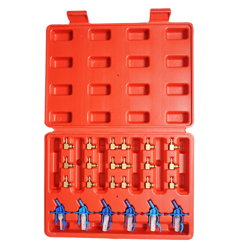 Kit di prova e pulizia degli iniettori di benzina da 24 pezzi Breckner Germany