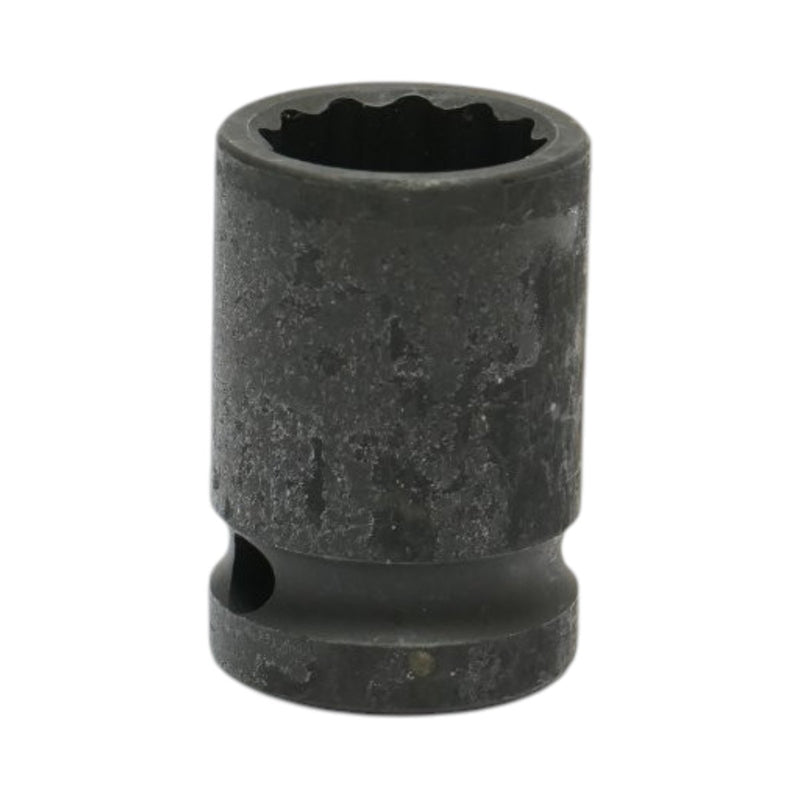 Bussola a impatto bi-esagonale da 17 mm, lunghezza 38 mm, attacco quadro da 1/2", Cr-Mo Breckner Germany