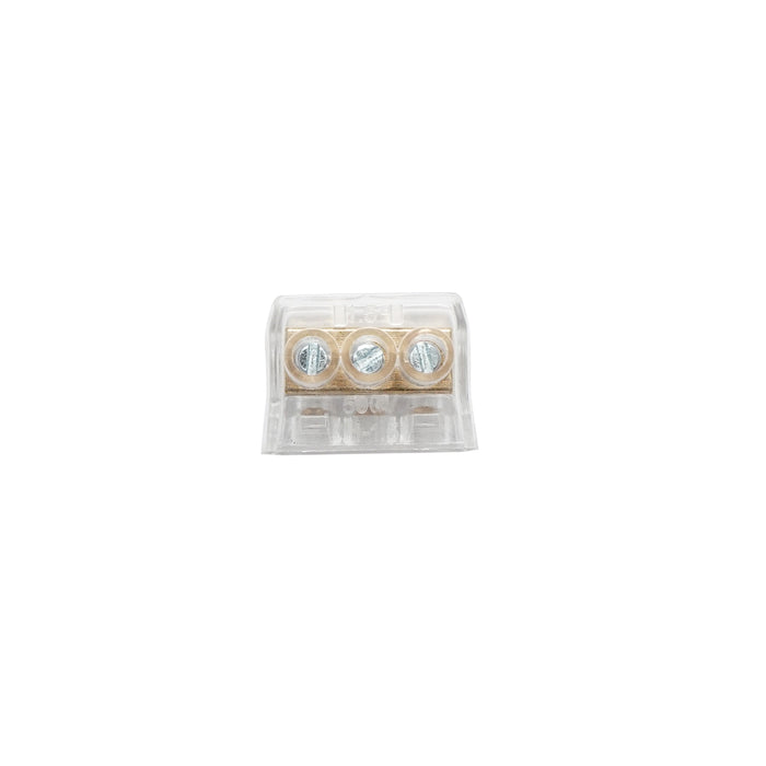 Morsettiera di fine stringa 10A 500V, 3 poli 1,5mm Leader
