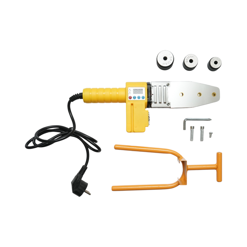 Kit saldatrice per tubi in PPR da 800 W con display digitale (0-280 °C) e 3 matrici di saldatura (20-25-32 mm) Breckner Germany