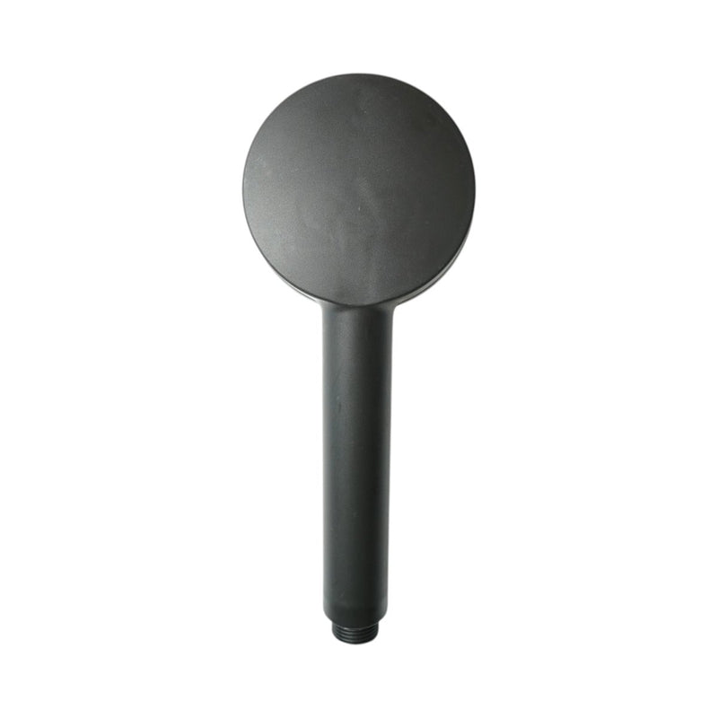 Doccetta rotonda per bagno, 5 funzioni, nero opaco, plastica, 85x220 mm