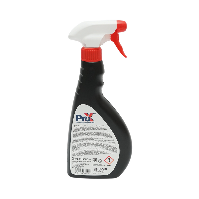 Pro-X Interior Cleaner – Soluzione professionale per la pulizia di pelle, plastica e vinile di veicoli (500 ml)