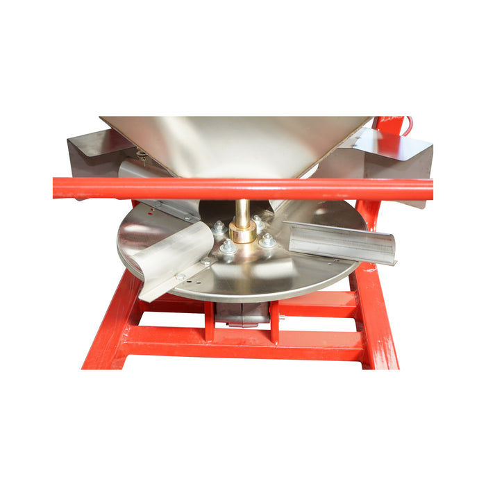 Spandiconcime FLS400 con tramoggia da 400 kg Distributore di fertilizzanti in acciaio inox con cardano incluso e tramoggia da 400 Kg