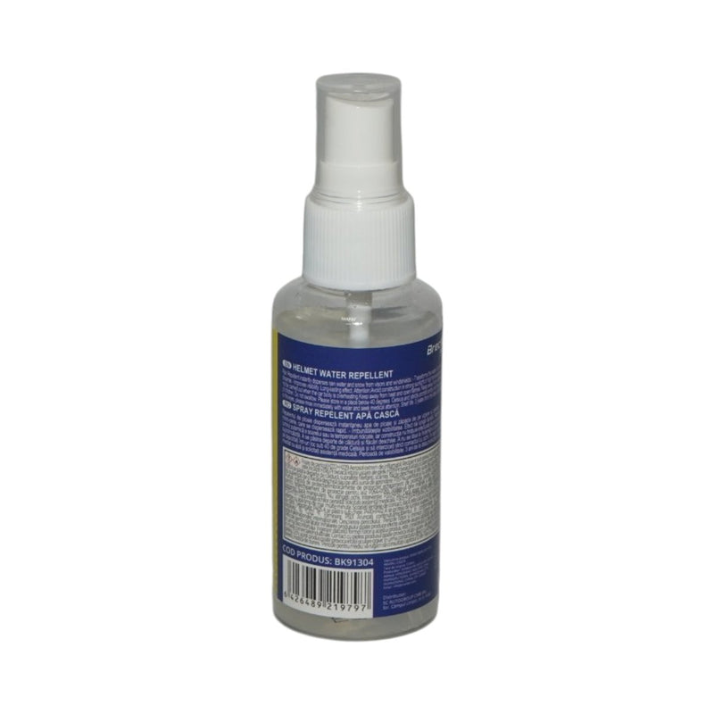 Spray protettivo idrorepellente per casco, visiera e parabrezza moto Helmet Water Repellent 50 ml. Breckner Germany
