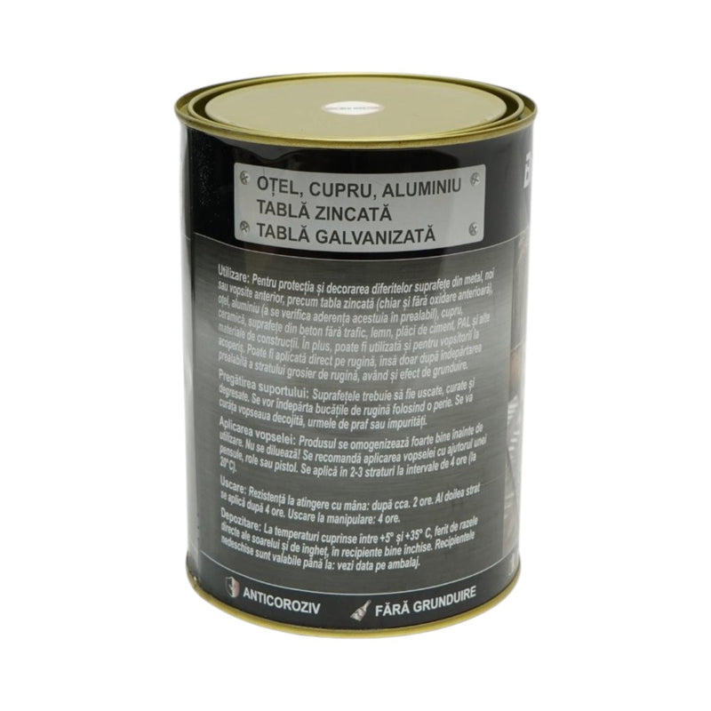 Smalto anticorrosivo 3 in 1 a base acqua per metalli, bianco opaco, 2 kg, applicabile direttamente sulla ruggine Breckner Germany