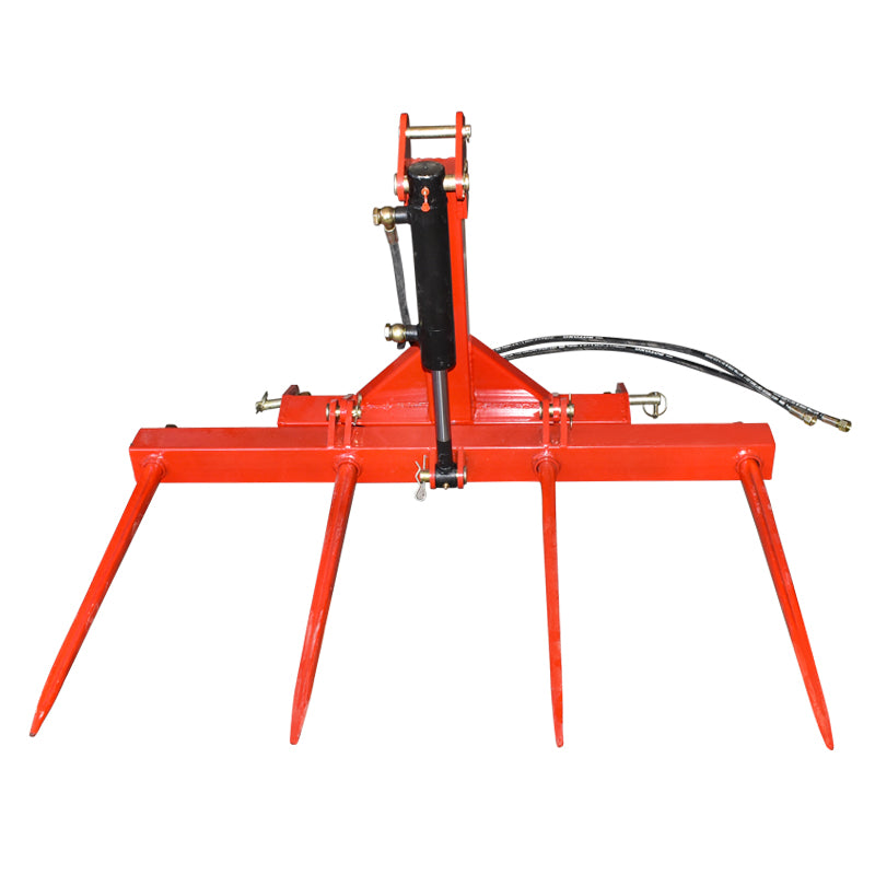 Forca posteriore idraulica per balle, 250 kg, con quattro denti da 800 mm