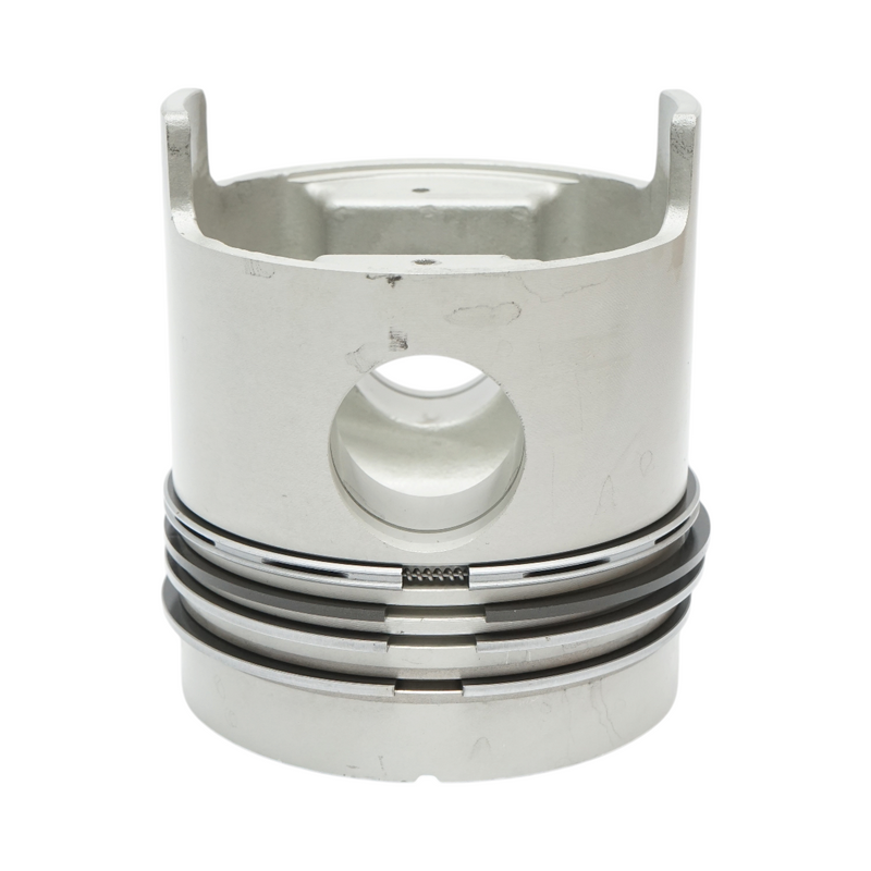 Pistone motore Ford/New Holland da 111,78 mm, completo di fasce elastiche e spinotto da 38,1 mm; compatibile con codici OEM. C7NN6108V, D2NN6108N, D4NN6108AA, S65820, S67001, 81817183, 81827181, 81846014, 83960615