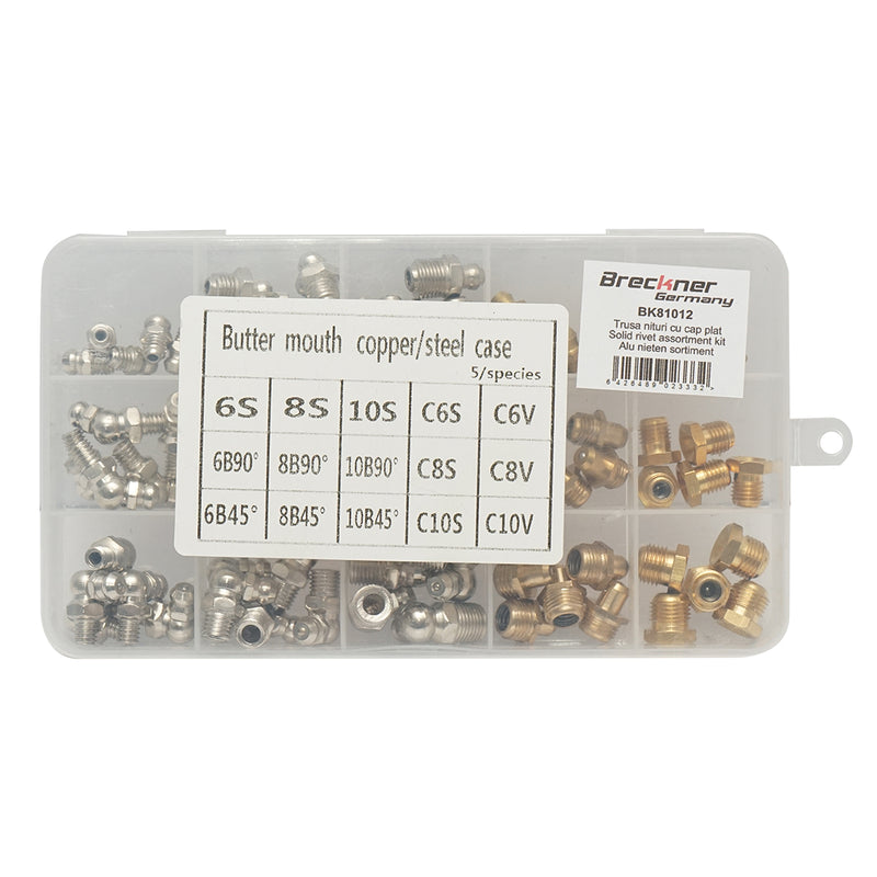 Kit di ingrassatori da 75 pezzi Breckner Germany