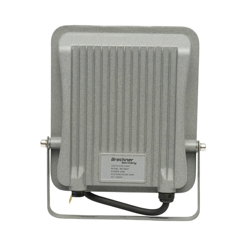Proiettore LED 50W, 220V, 6500K, 4500lm, fascio largo, 165x145x28mm, IP66 Breckner Germany