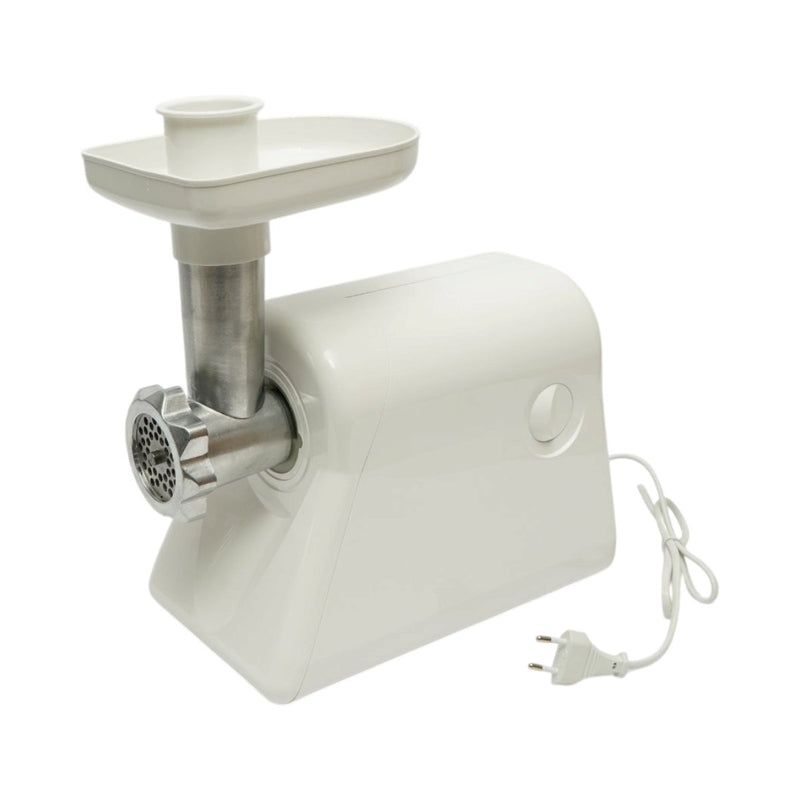 Tritacarne elettrico da 2000 W, 220 V, con lama in acciaio inox, accessorio per insaccati e 2 dischi in acciaio inox (da 5 mm e 7 mm) inclusi.