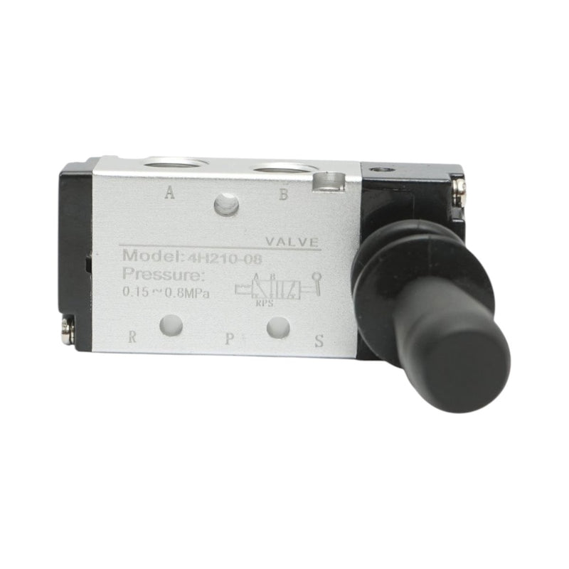 Elettrovalvola pneumatica con leva, 3 circuiti, 1/4", modello 4H210-08
