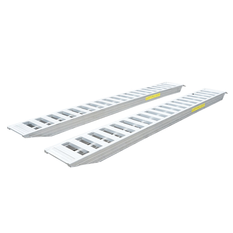 Set di rampe di carico/scarico in alluminio da 8 t, 450x50x15 cm
