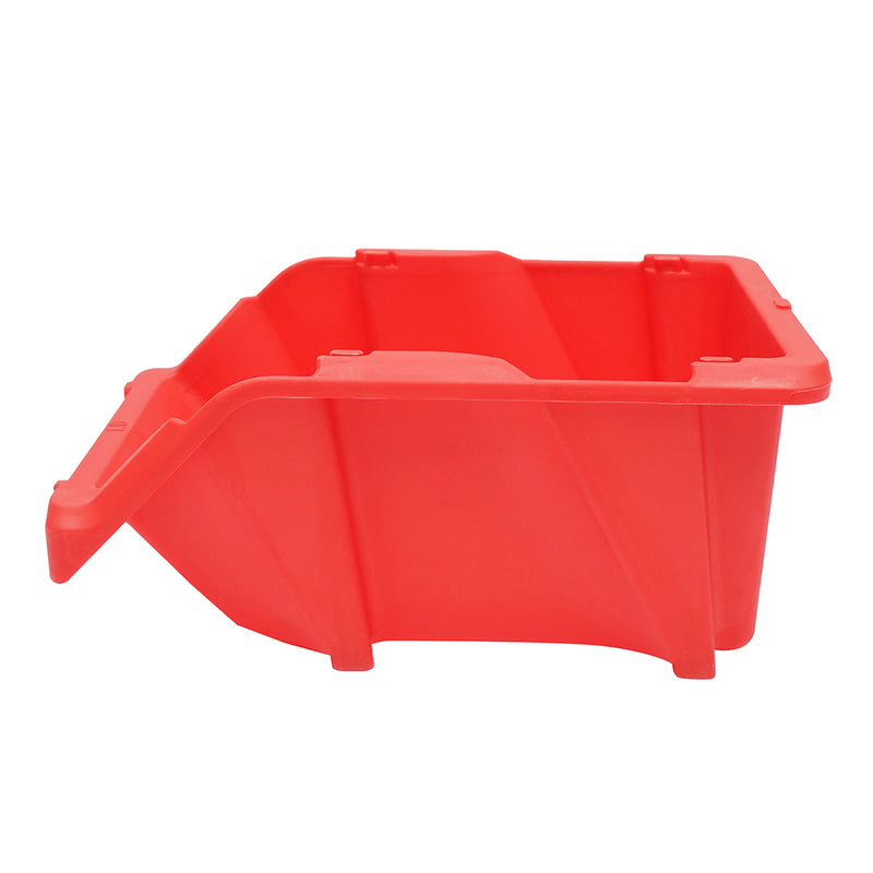 Scatola portaoggetti in plastica rossa, dimensioni 295x195x130 mm