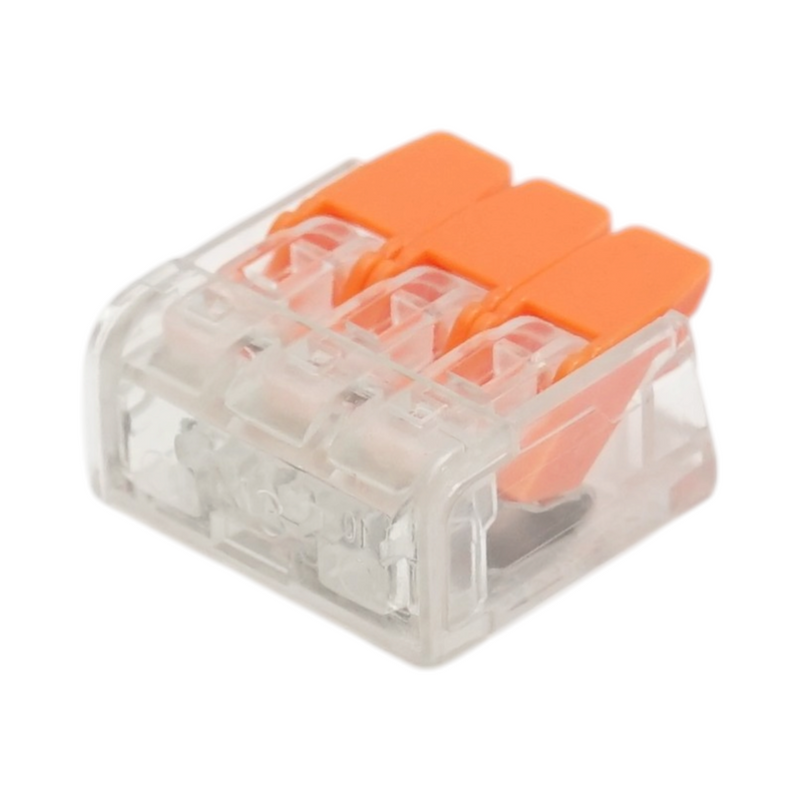 Connettore rapido per cavi elettrici 3 poli, 0,14-4 mm², 32 A, 450 V Longroad