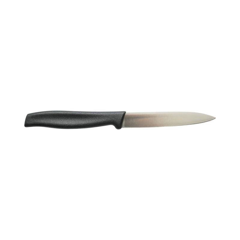 Coltello da pelatura 10 cm, lama in acciaio 5Cr15MoV, manico in PP nero. Breckner Germany