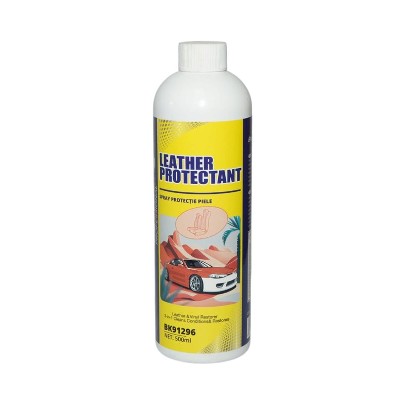 Spray protettivo 3-in-1 per pelle e vinile: pulisce, nutre e ripristina – Protettivo per pelle 500 ml Breckner Germany