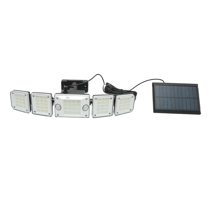 Lampada LED con pannello solare telecomandato e batteria 2400mAh, IP65