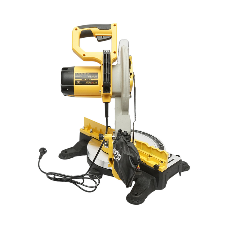 Sega circolare da banco stazionaria 1850 W, 220 V, disco da 255 mm, 40 denti, taglio inclinato a 45°, 4200 giri/min, Crownman.