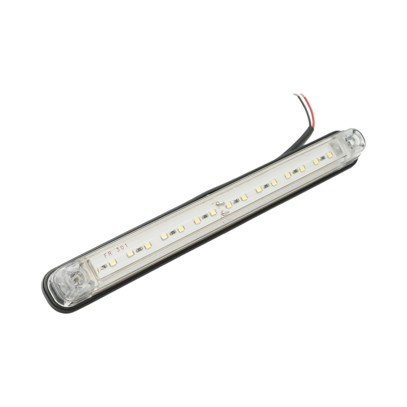 Luce di ingombro laterale a LED slim 12-24V bianca, 16 LED, 235x26,5x21 mm Breckner Germany