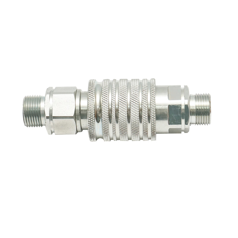 Valvola di passaggio maschio/femmina con raccordo M20×1,5 mm, con filettatura esterna. Breckner Germany