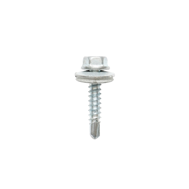 Set di 600 viti autoperforanti, testa esagonale con rondella in EPDM, 4,8x25 mm, DIN 7504K