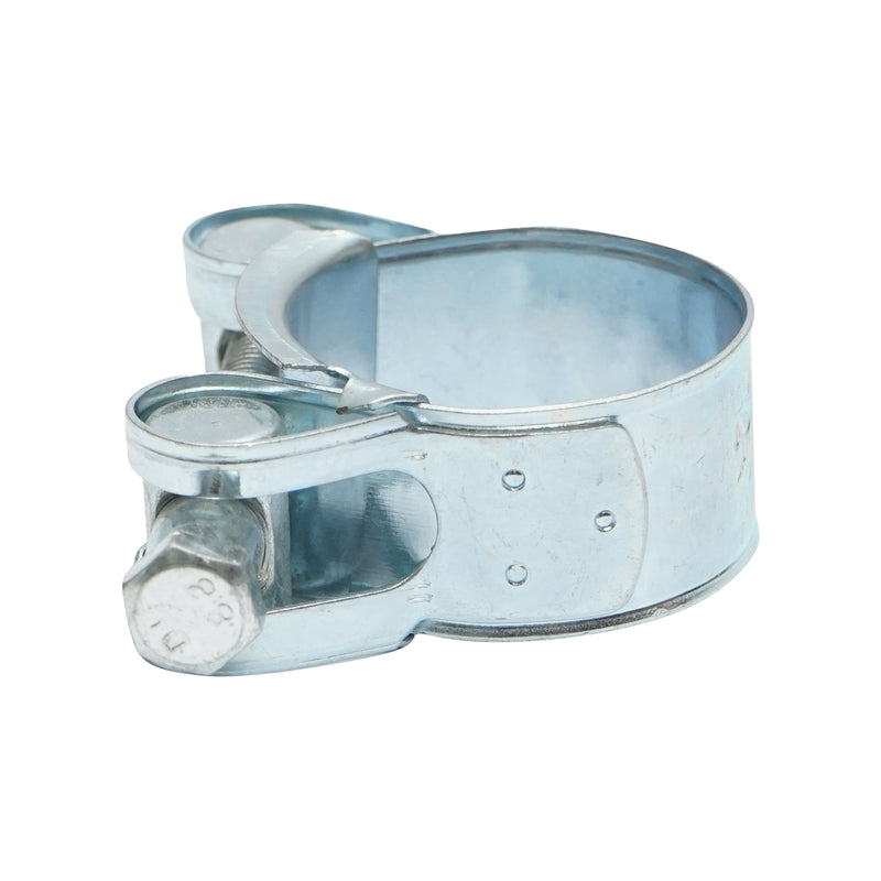 Fascetta stringitubo ad alta resistenza, fascetta in metallo zincato W1 con vite, per tubi da 23–25 mm Breckner Germany