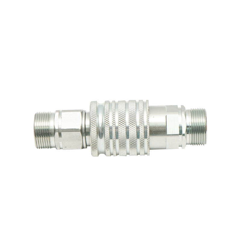 Valvola adattatrice maschio/femmina con attacco conico M26×1,5 mm e filetto esterno. Breckner Germany