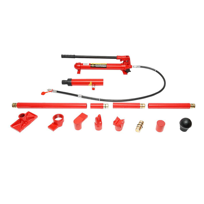 Kit di riparazione carrozzeria auto da 10 t Martinetto Idraulico Kit di Strumenti di Riparazione carrozzeria