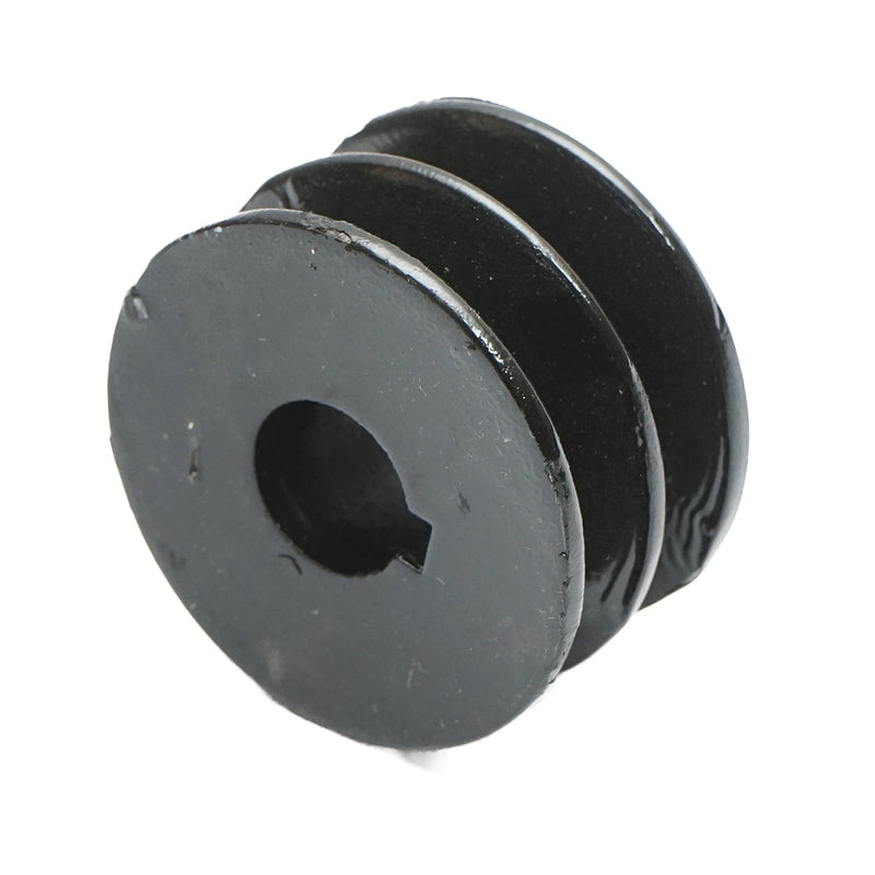 Puleggia a 2 gole 58x32 mm per albero da 19 mm con chiavetta