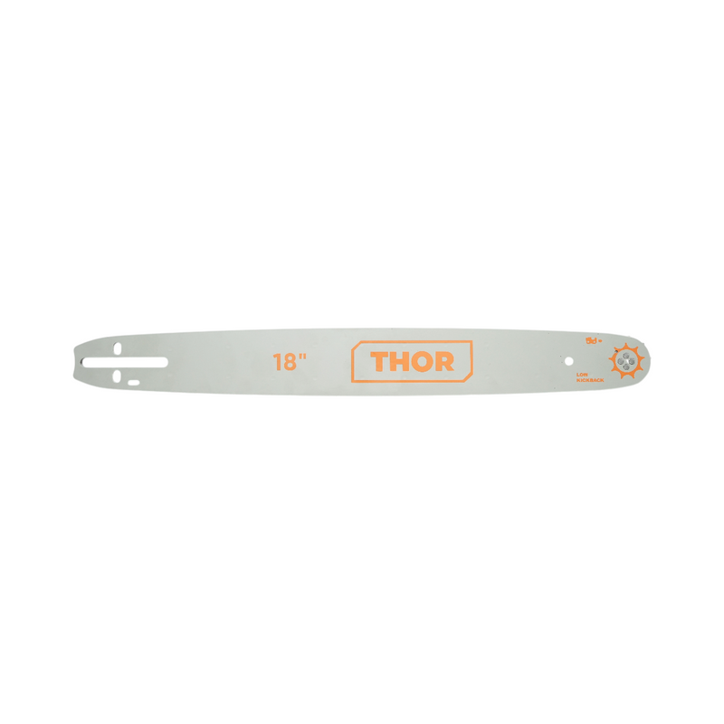 Set barra per motosega da 45 cm (18 pollici) con 2 catene passo .325", 1,5 mm, 72 maglie – USO PROFESSIONALE THOR