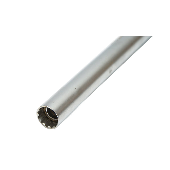 Chiave tubolare per candele da 14 mm a 12 punte, extra lunga con magnete, Breckner Germany