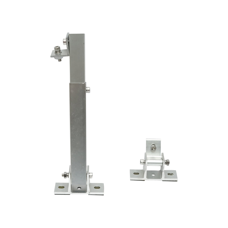 Set di supporti e sistema di montaggio per pannelli solari, inclinazione regolabile (10–15 gradi), Sistema A (20 mm)