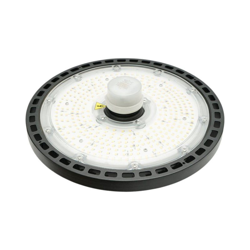 Lampada industriale LED High-Bay da 150 W, 220 V, 5000 K, 22.500 lm, con sensore di movimento a microonde, per capannoni industriali e magazzini, 265x86 mm Breckner Germany
