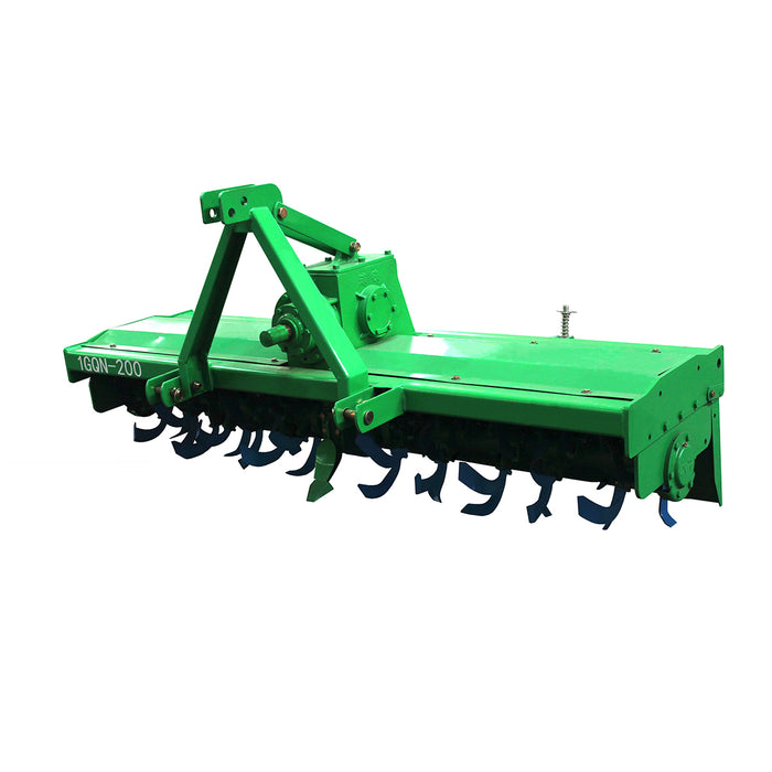 FRESATRICE AGRICOLA PER TRATTORE 200 cm, 58 lame, attacco a 3 punti, 60-90 CV, albero cardanico incluso, Zappatrice per trattore
